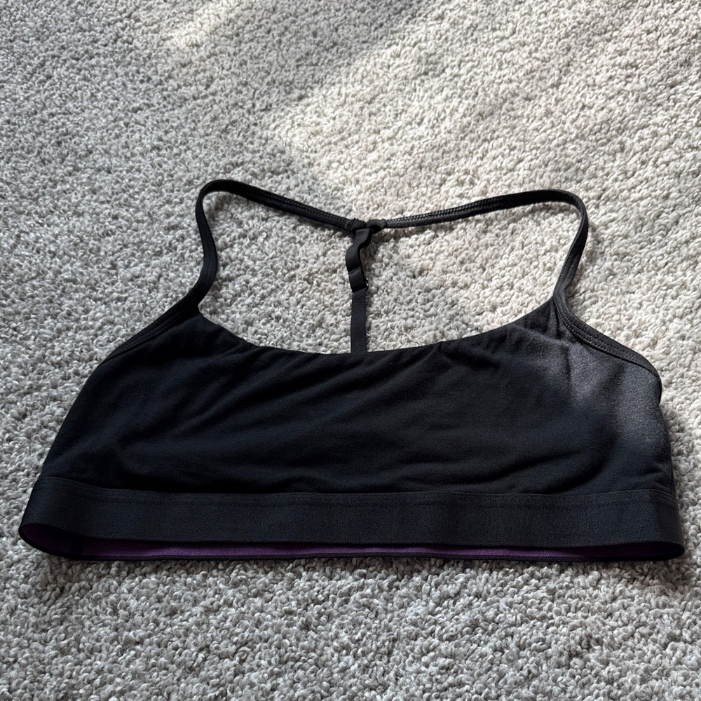 Black Racerback Sports Bralette size L
